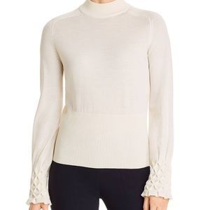 NWT Elie Tahari Skylar sweater, Ivory, L